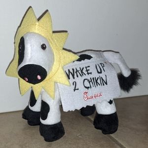 Chickfila Plush Sunshine Cow Wake Up 2 Chikin Toy